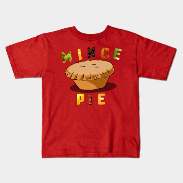 Fruit-Filled Mince Pie Surprise Kids T-Shirt by Fun Funky Designs